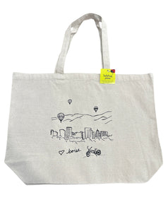 Boise Balloon Tote Bag, Large Heavy Duty Canvas Bag