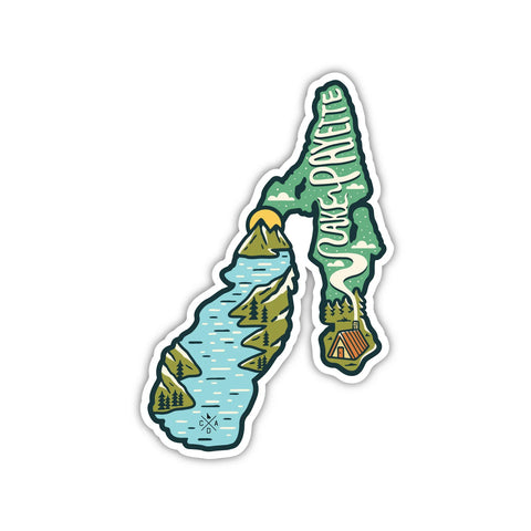 Lake Payette Outline Sticker, CDA