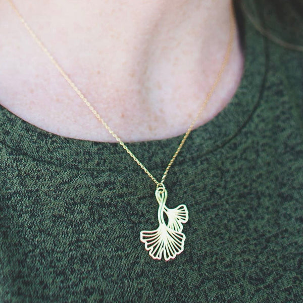 Ginkgo Leaves Necklace