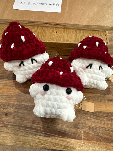 Crocheted Mushroom Man Plush