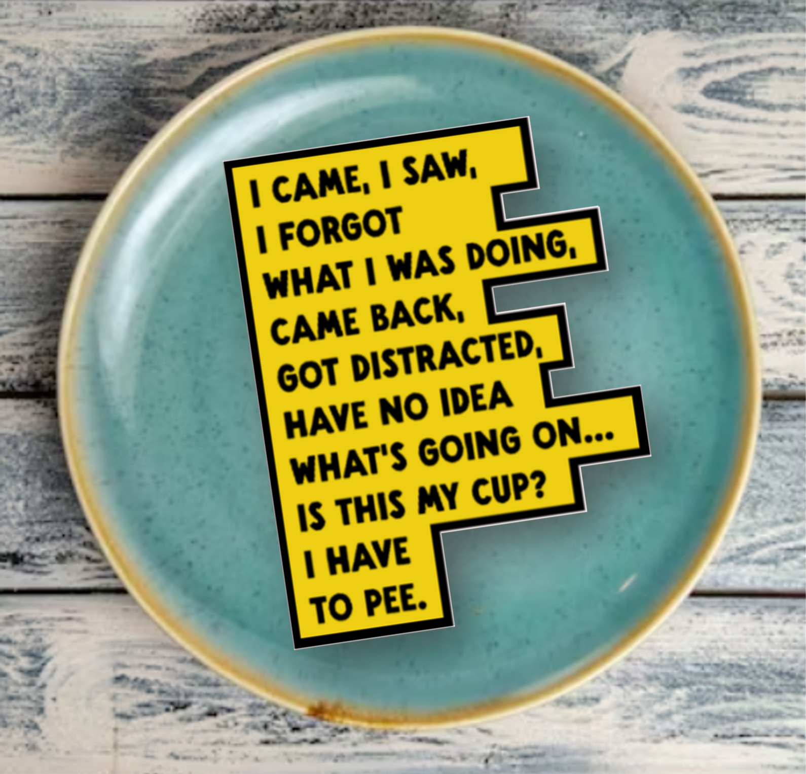 I came I saw I got distracted sticker
