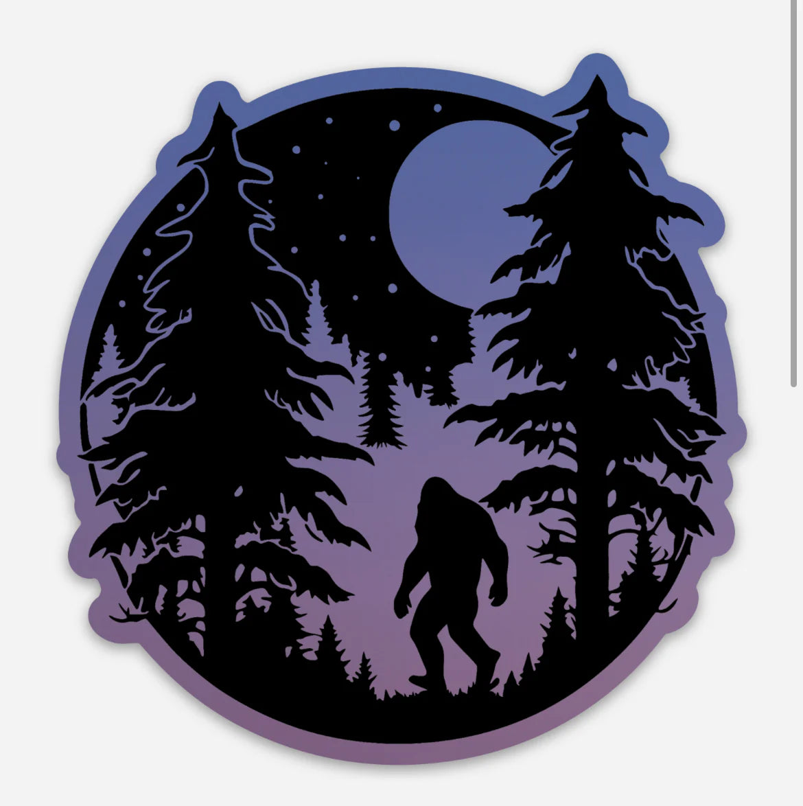 Bigfoot Nature Sticker