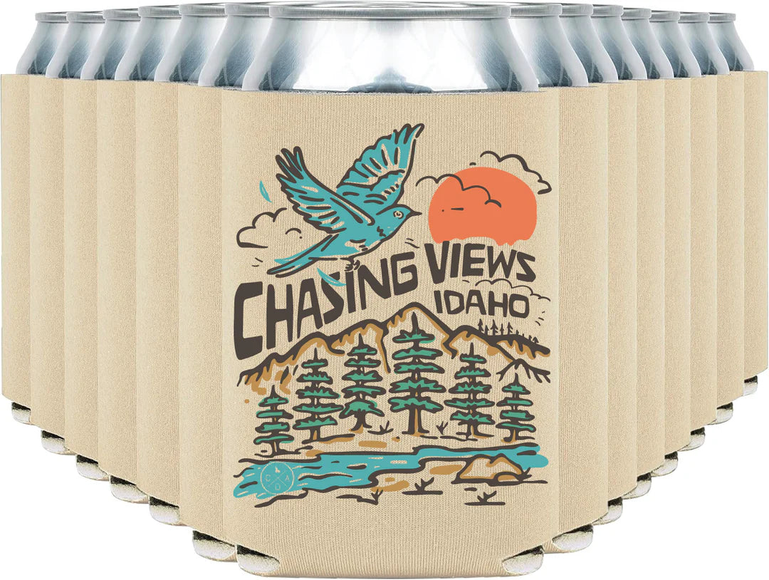 Chasing Views Idaho Coozie, CDA