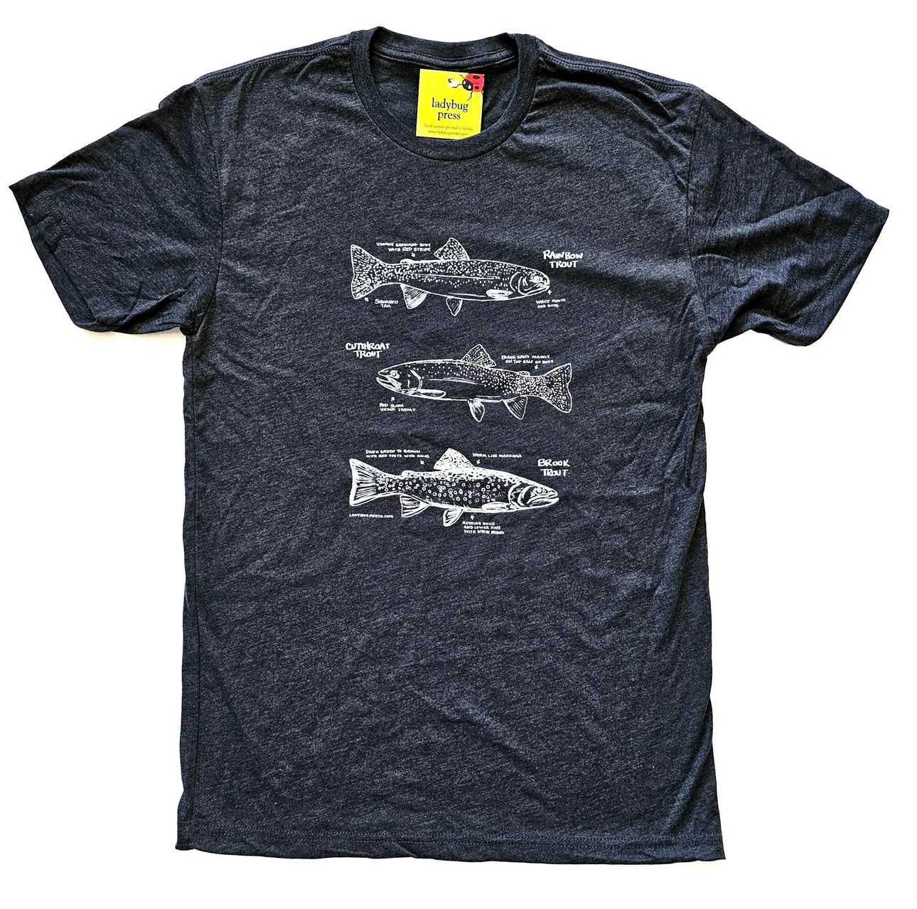 Trout T-shirt, Screen Printed Adult Sizes