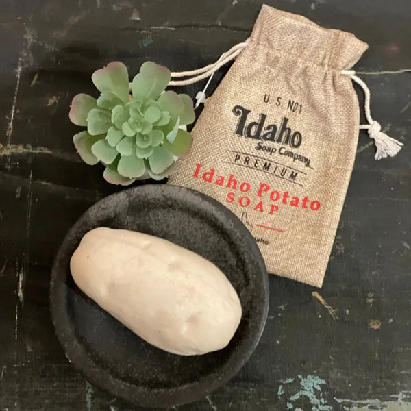 Idaho Potato Shaped Soap, Huckleberry Scented.