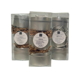 Lit & Co Trio 3-Pack of Travel Tin Candles