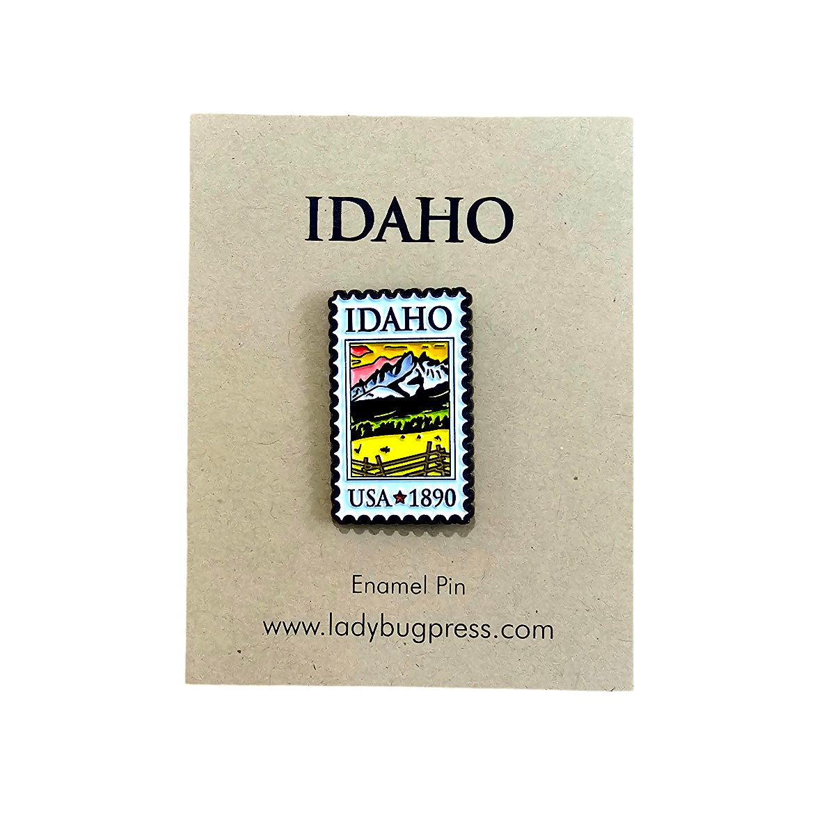 Idaho Stamp Enamel Pin