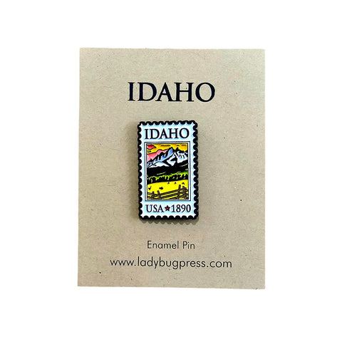 Idaho Stamp Enamel Pin