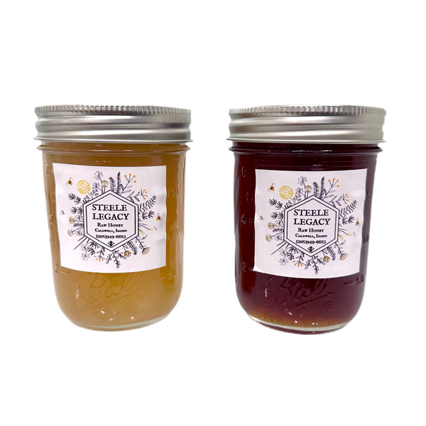 Steele Honey Half Pint Jar, 12oz Clover and Wildflower Flavor