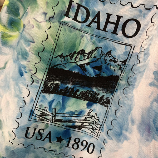 Ice Dyed Idaho Stamp Apron