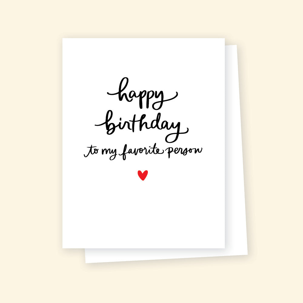 Greeting card - Happy Birthday Favorite Person