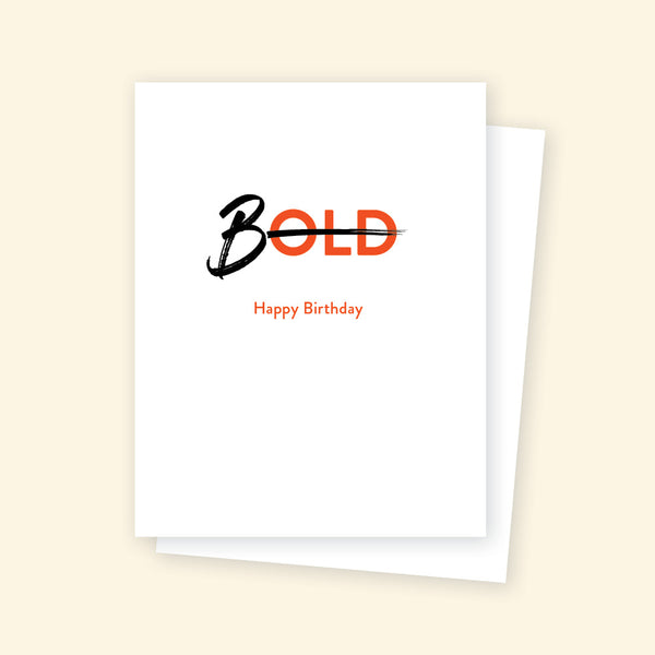 Greeting card - BOLD Birthday