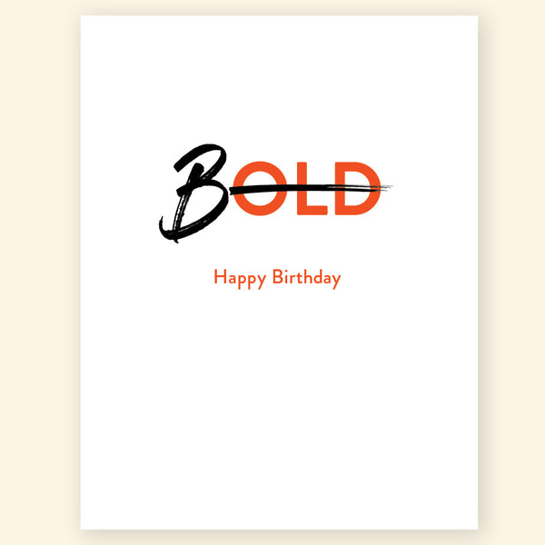 Greeting card - BOLD Birthday