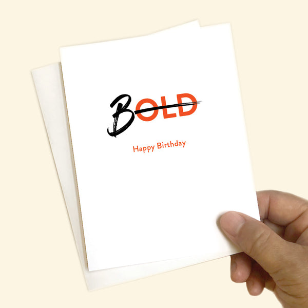 Greeting card - BOLD Birthday