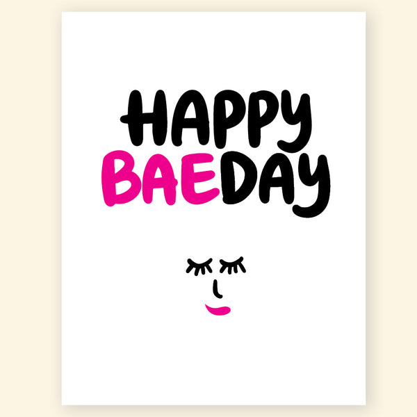 Greeting card - Happy BAEday