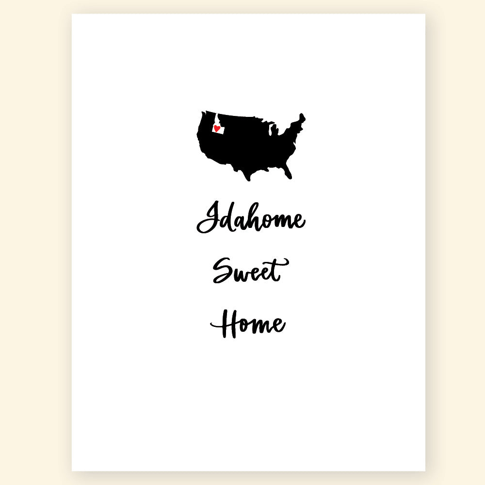 Greeting Card - Idahome Sweet Home