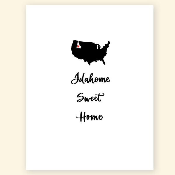 Greeting Card - Idahome Sweet Home