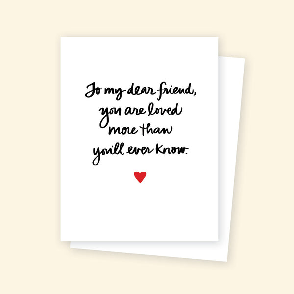 Greeting card - To my dear friend