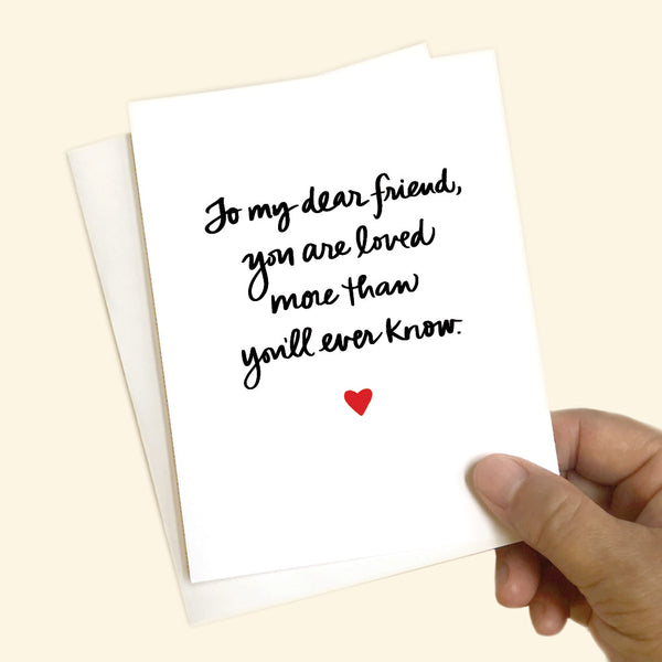Greeting card - To my dear friend