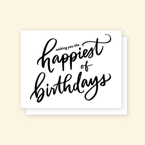 Greeting card - Happiest of Birthdays