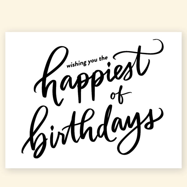 Greeting card - Happiest of Birthdays