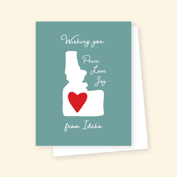 Greeting Card - Wishing you peace love & joy from Idaho