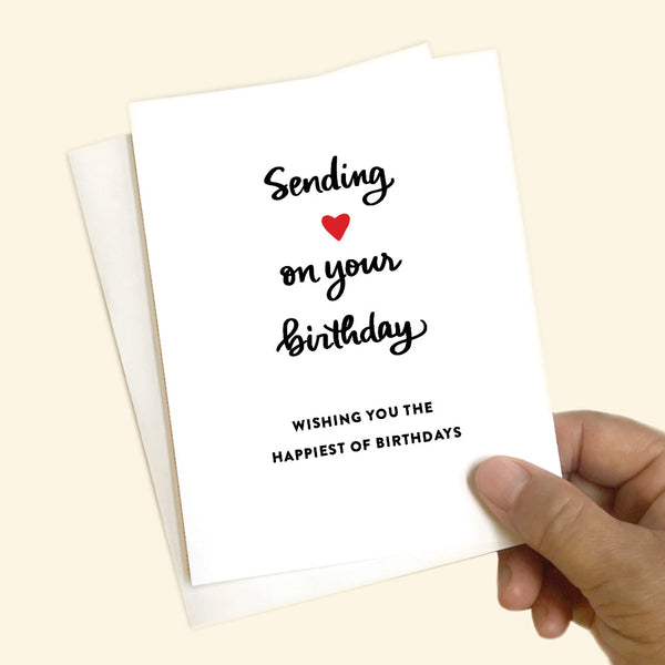 Greeting card - Sending love on your birthday
