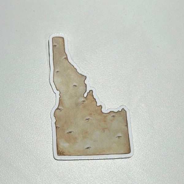 Lauren T Kistner Arts - Potatoho - Idaho - Indoor/Outdoor Vinyl Sticker