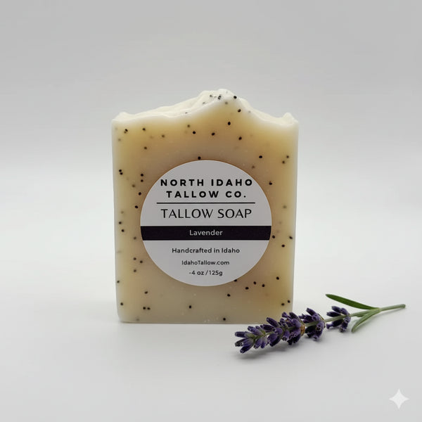 Lavender 100% Tallow Soap Bar