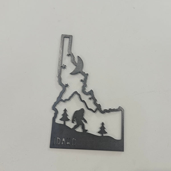 Idaho Sasquatch Scenes Steel Ornament