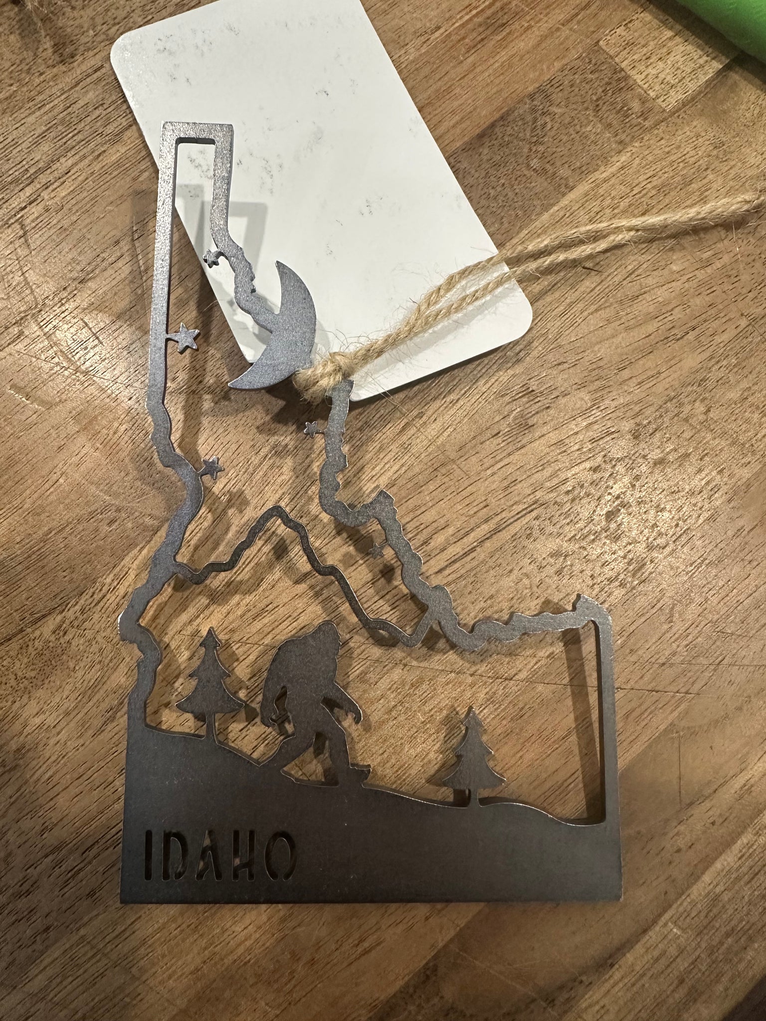 Idaho Sasquatch Scenes Steel Ornament