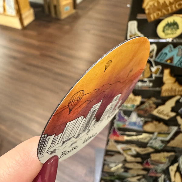 Boise Skyline Full Color Flat Magnet