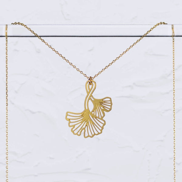 Ginkgo Leaves Necklace