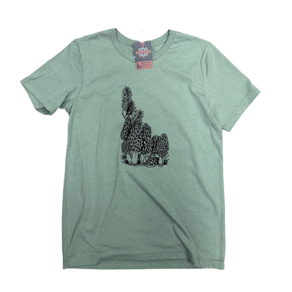 Idaho Morel Tee, BANANA ink