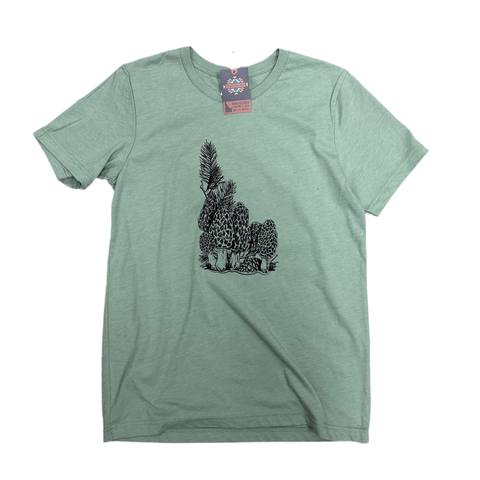 Idaho Morel Tee, BANANA ink