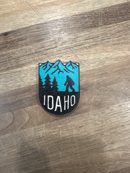 Bigfoot Idaho Mountains Magnet Full Color, CDA