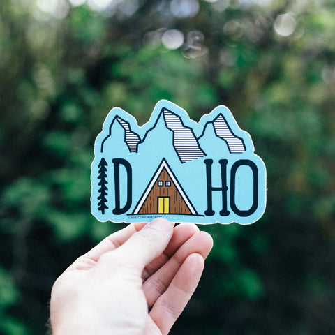 Idaho Cabin Sticker, CDA