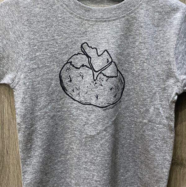 Toddler Idaho Spud T-shirt, eco-friendly waterbased inks, toddler sizes