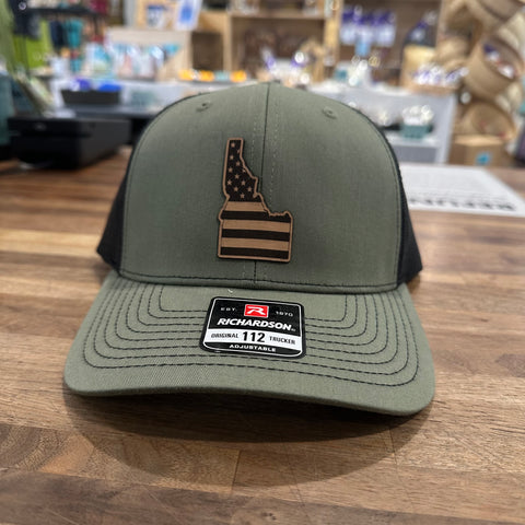 Idaho Patriotic Flag Loden Hat