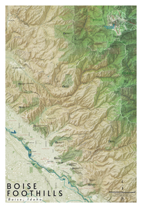 Boise Foothills topographic map