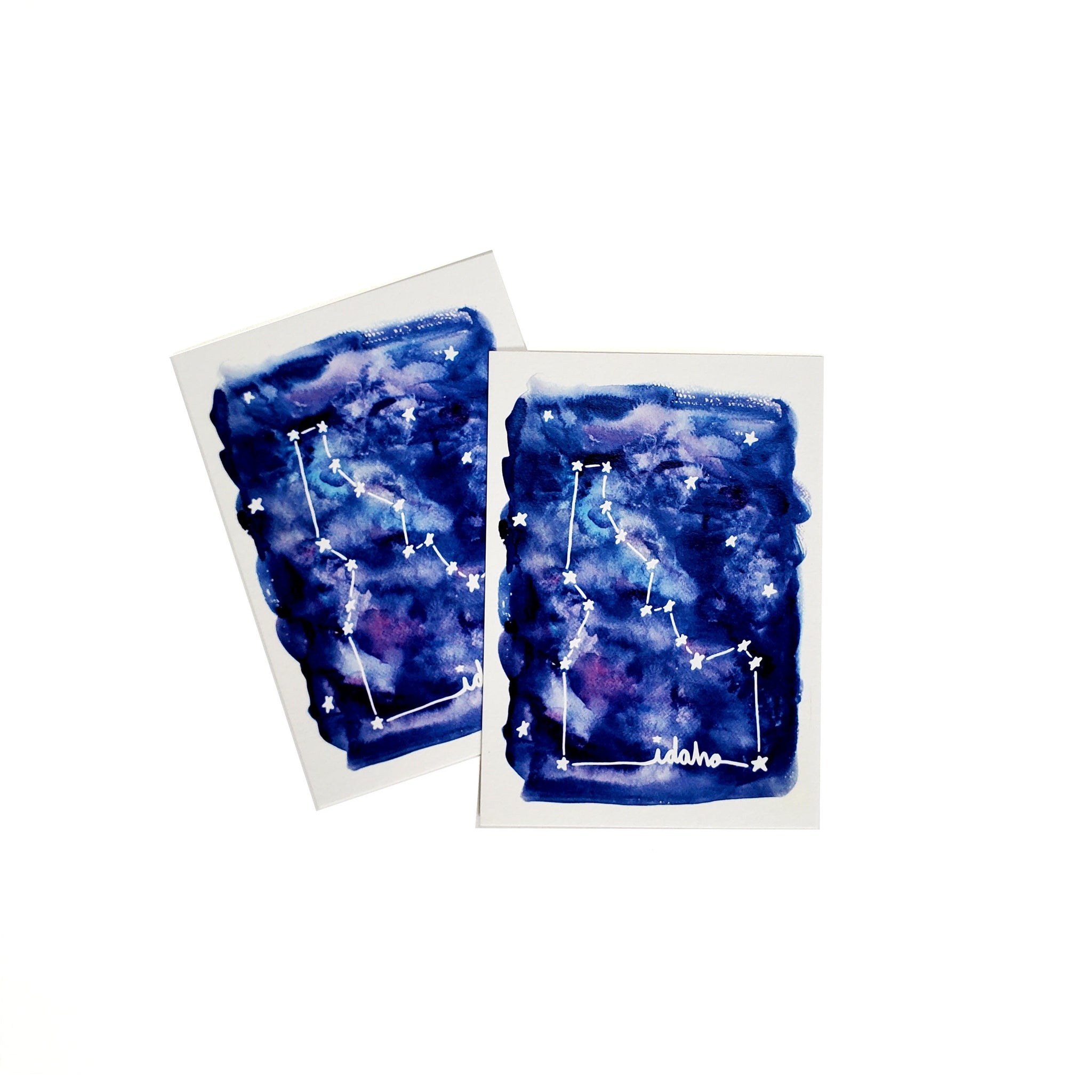 Idaho constellation tag, water color 6 pack