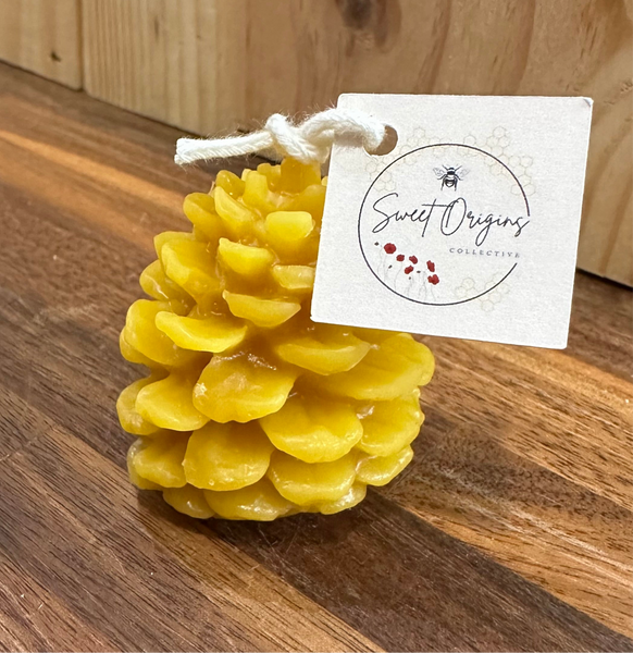 Pinecone Beeswax Candle 1oz
