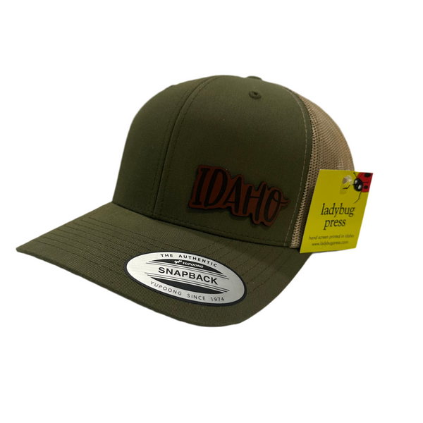 Idaho Leather Patch Adjustable Hat
