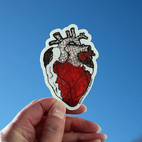 Boise Heart Sticker by Lauren T Kistner Arts - Indoor/Outdoor Vinyl Sticker