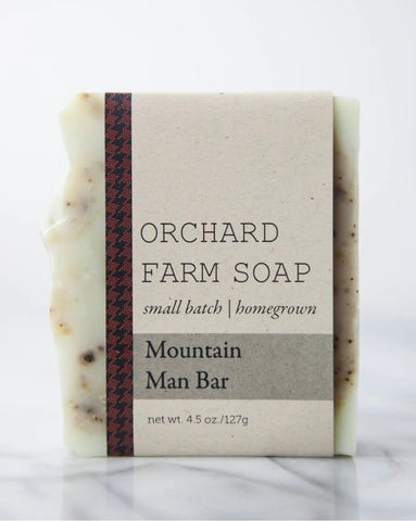4.5oz Mountain Man Bar Soap, Natural Homegrown