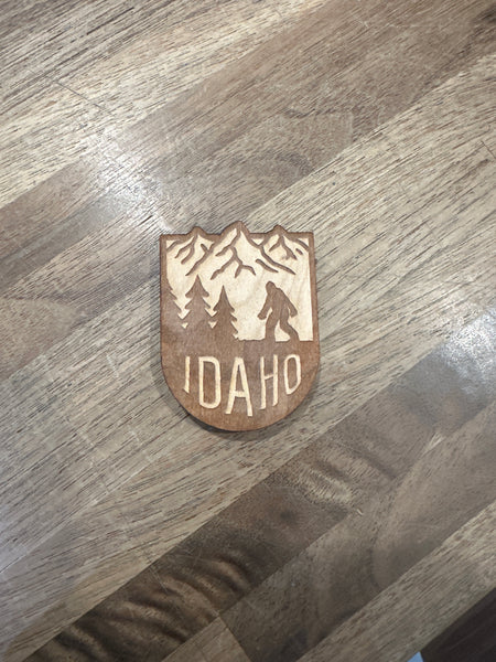 Bigfoot Idaho Mountains Magnet, CDA