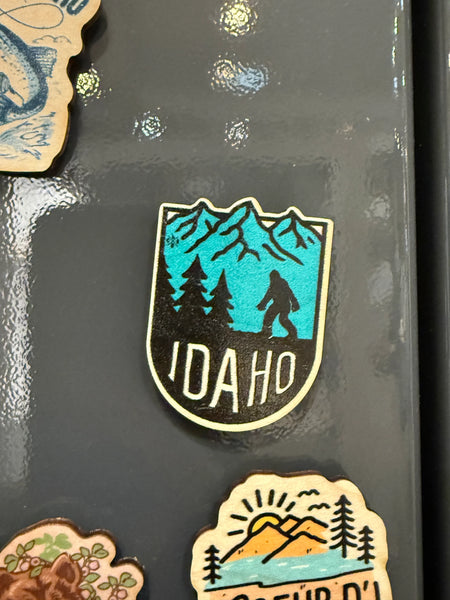 Bigfoot Idaho Mountains Magnet Full Color, CDA