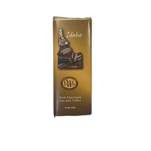 Dark Chocolate Sea Salt Toffee Bar Weiser Candy