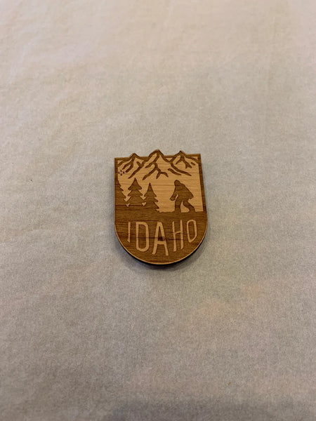 Bigfoot Idaho Mountains Magnet, CDA