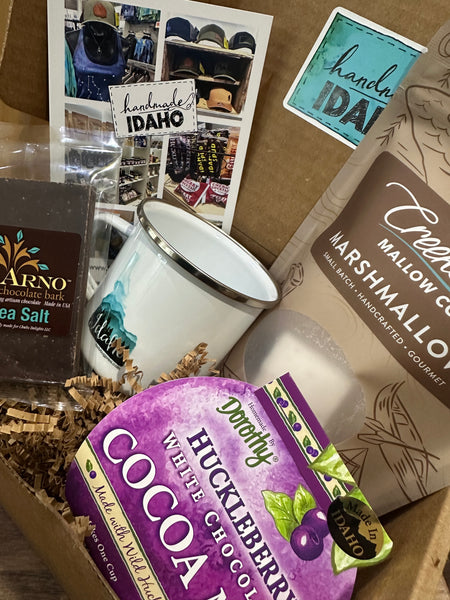 Hot Cocoa Box, local gifts Handmade Idaho